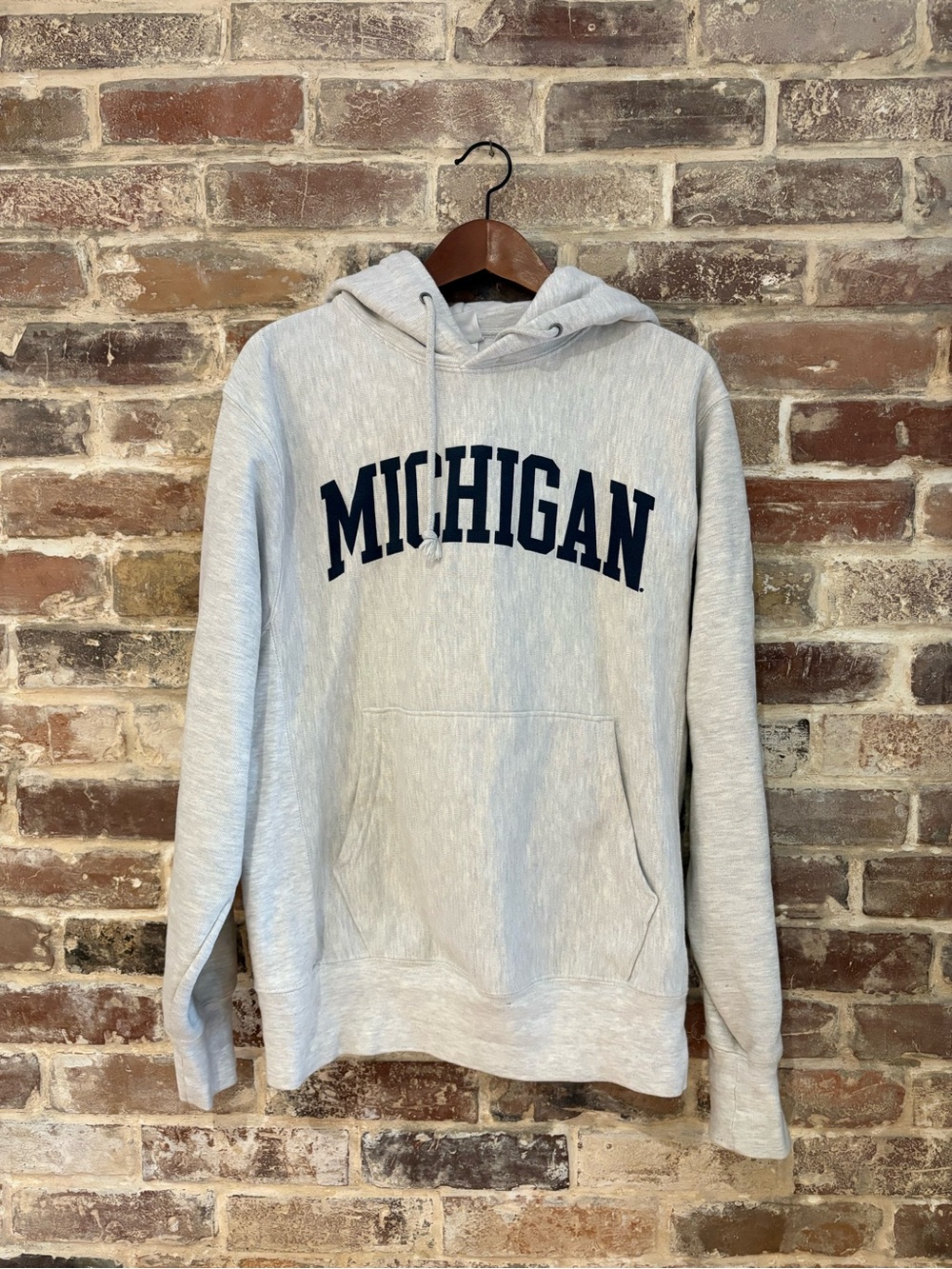 Champion Light Heather Gray Pullover Hoodie